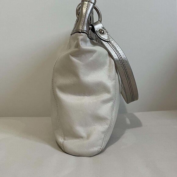 Coach White Leather Hobo Bag - Picture 3 of 5